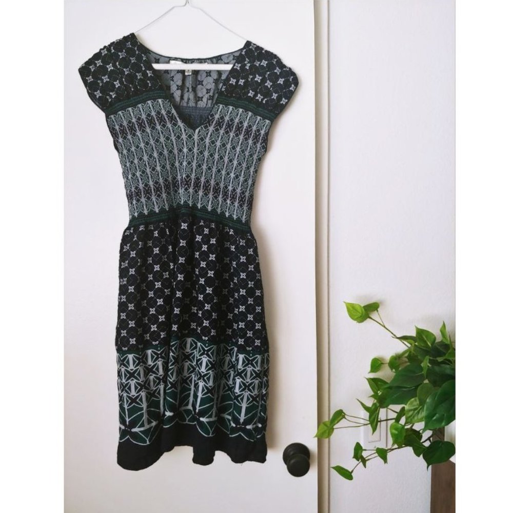 Max Studio Blue unique Patterned Adorable Dress